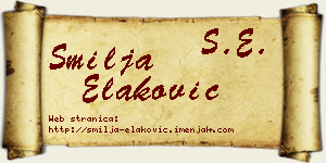 Smilja Elaković vizit kartica